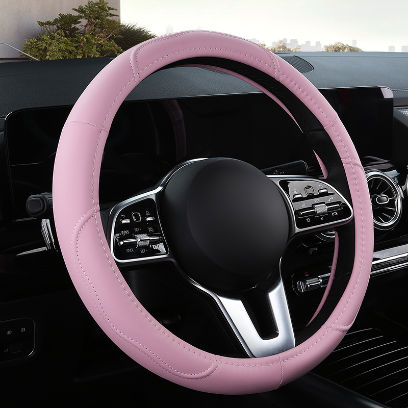 Car Steering Wheel Cover Anti Slip Breathable - Auto antislip lederen stuurhoes universele auto