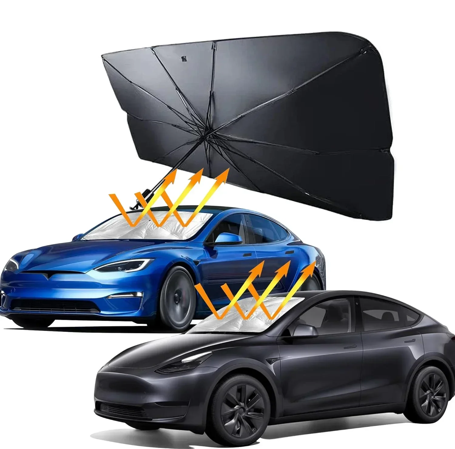 Autozonnescherm voor de voorru - Car Sunshade Windshield Umbrella Foldable recensie en prijs