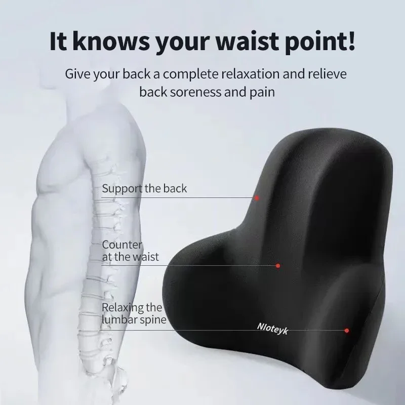 Traagschuim Auto Nekkussen Aut - Memory Foam Car Neck Pillow Lumbar Support recensie en prijs