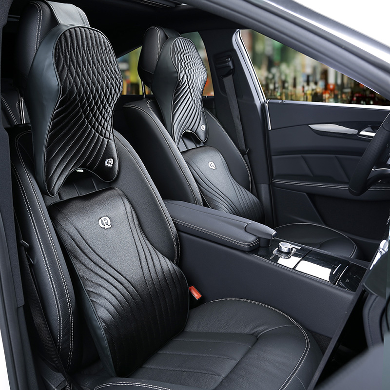 Traagschuim Auto Kussenset Pre - Memory Foam Car Neck Pillow Lumbar Support recensie en prijs
