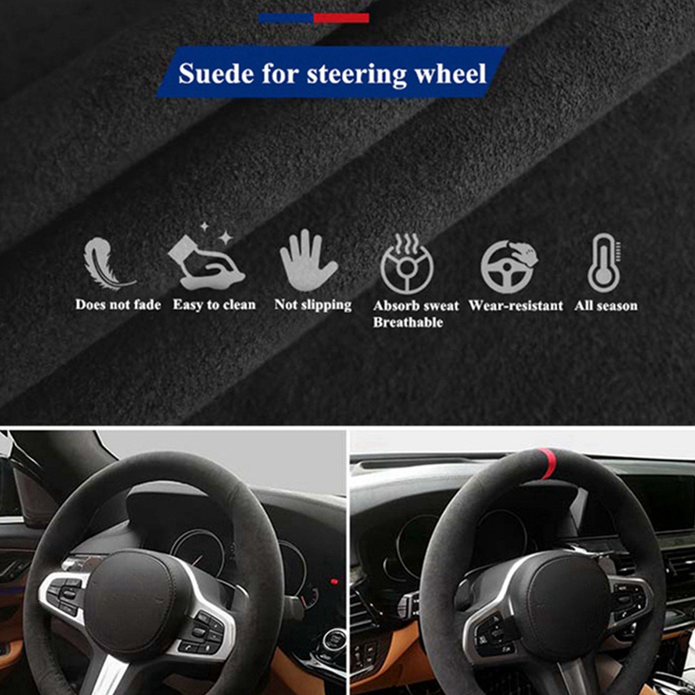 Auto Stuurhoes Hand Naaien Ant - Car Steering Wheel Cover Anti Slip Breathable recensie en prijs