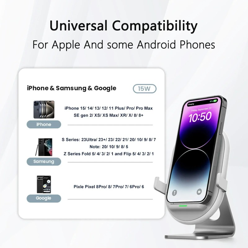 Draadloze autoladerhouder 15W  - Wireless Car Charger Mount Fast Charging recensie en prijs