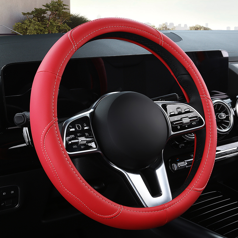 Auto antislip lederen stuurhoe - Car Steering Wheel Cover Anti Slip Breathable recensie en prijs