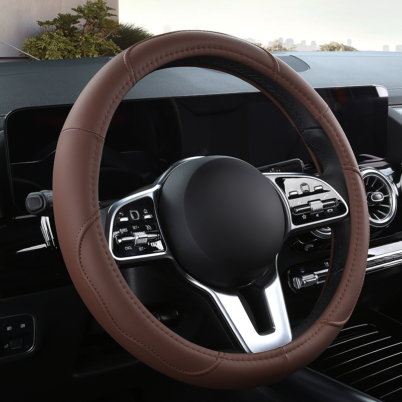 Auto antislip lederen stuurhoe - Car Steering Wheel Cover Anti Slip Breathable recensie en prijs