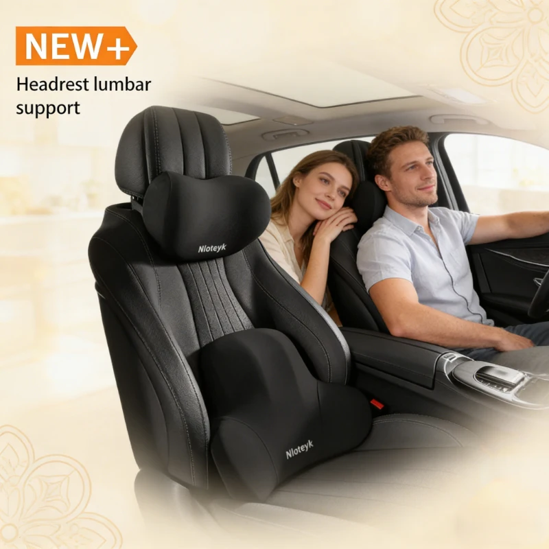 Auto Memory Foam Nekkussen & L - Memory Foam Car Neck Pillow Lumbar Support recensie en prijs