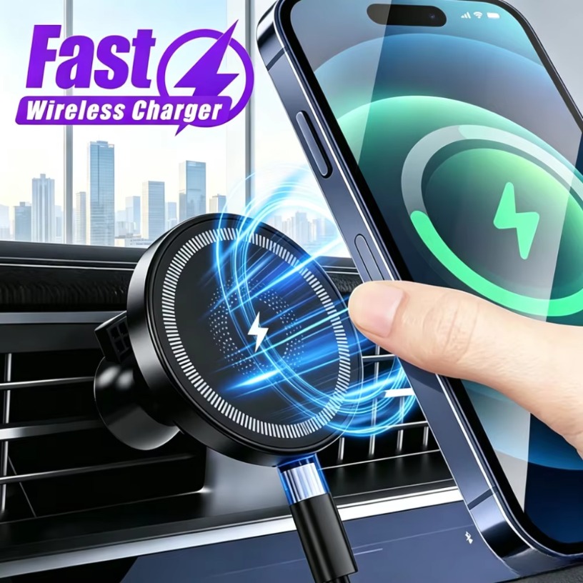Magnetische draadloze autolade - Wireless Car Charger Mount Fast Charging recensie en prijs
