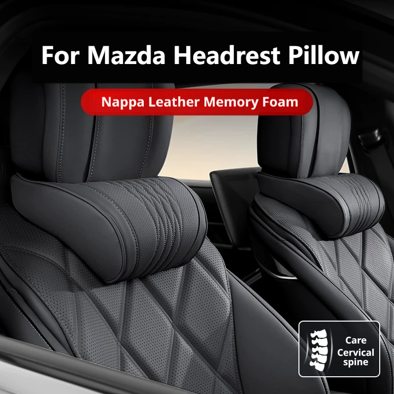 Memory Foam Nappa-leer, auto-n - Memory Foam Car Neck Pillow Lumbar Support recensie en prijs