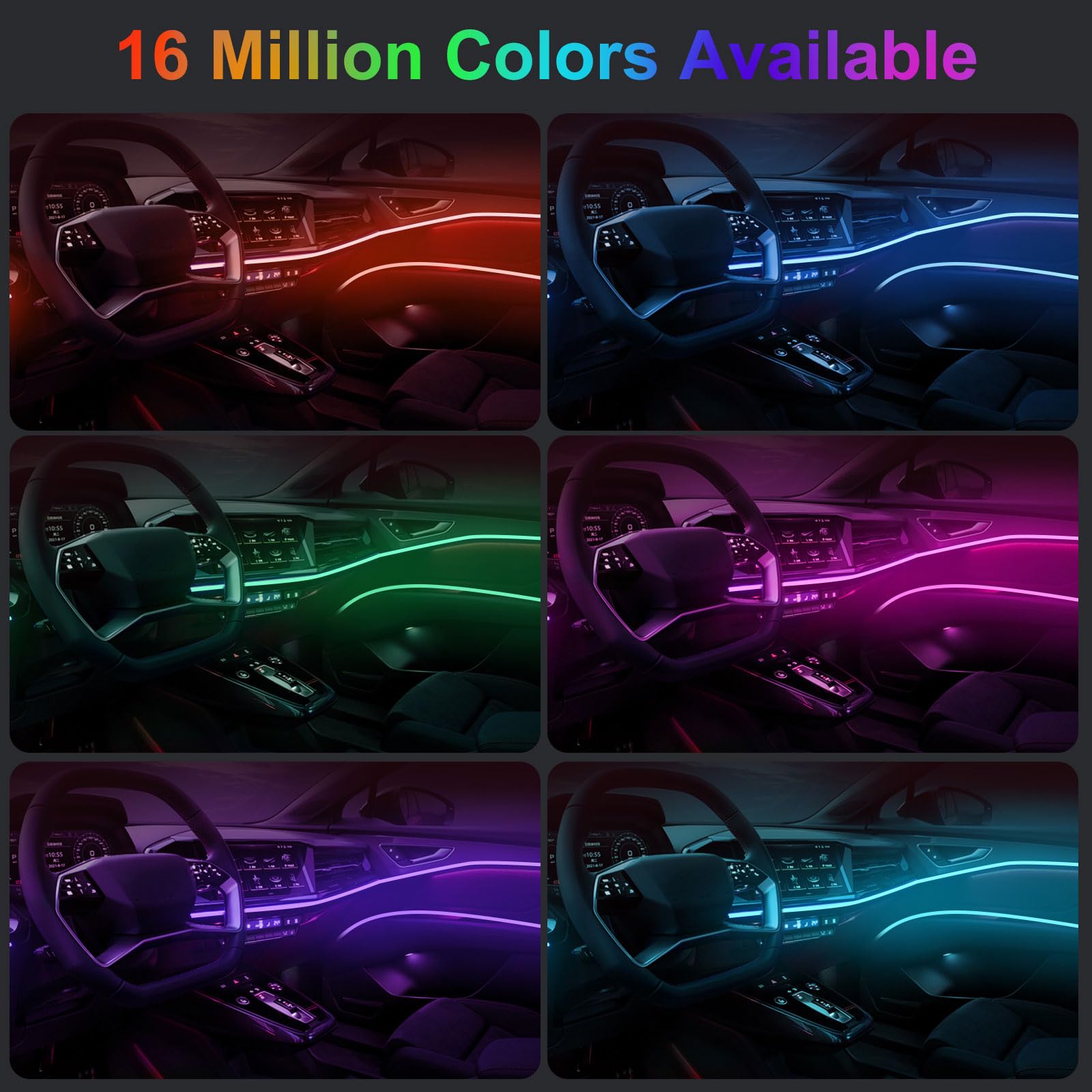 DIY Flexibele Neon Licht 12V R - Led Ambient Interior Car Lights App Control recensie en prijs