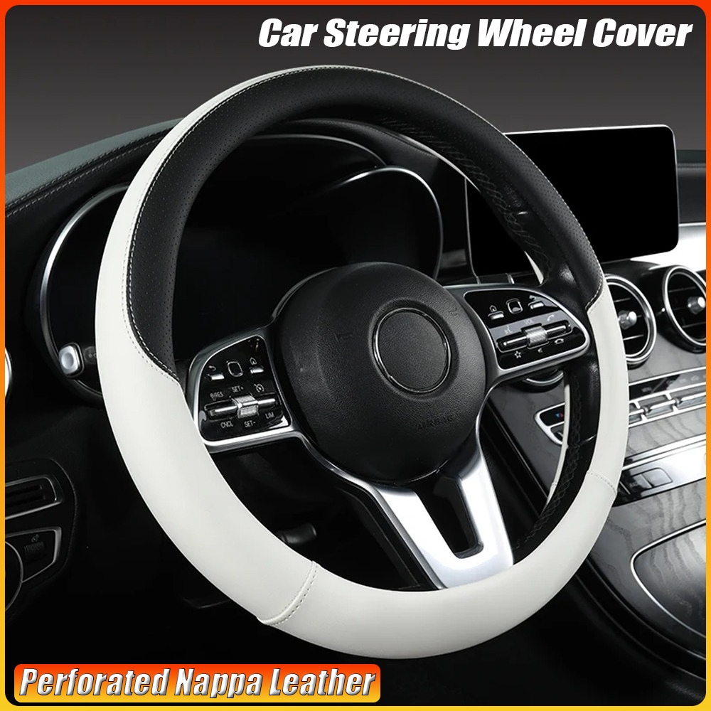 Geperforeerde nappaleer autost - Car Steering Wheel Cover Anti Slip Breathable recensie en prijs