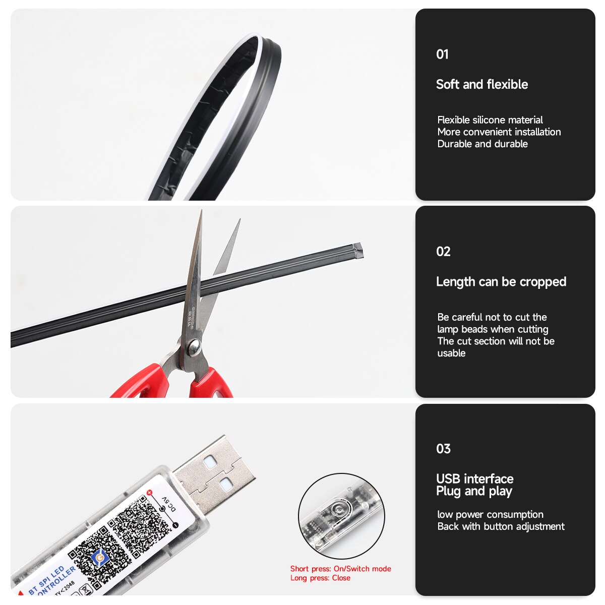 Auto USB 64 Kleuren Acrylstrip - Led Ambient Interior Car Lights App Control recensie en prijs