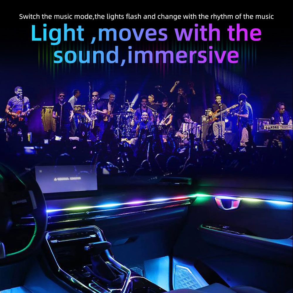 1/2in1 110cm 140cm Acryl Inter - Led Ambient Interior Car Lights App Control recensie en prijs